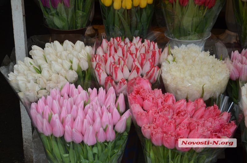 Цены на цветы в Николаеве в день св. Валентина остались прежними: зарабатывают на количестве