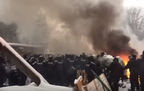 Видео зачистки МихоМайдана, снятое с высоты птичьего полета