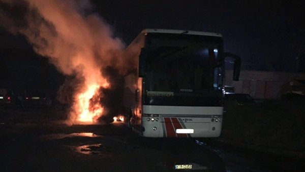 Во Львове сообщили о поджоге польского автобуса, полиция опровергает 