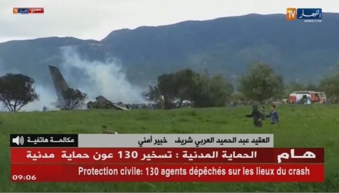 В Алжире разбился самолет: на борту находились 200 военных