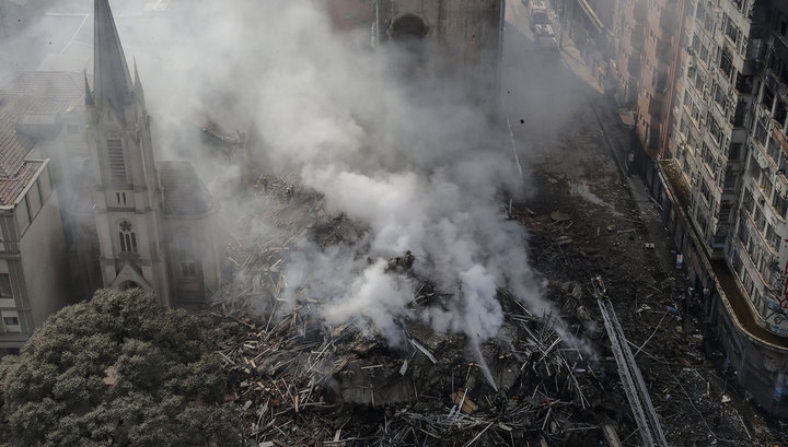 После пожара в бразильской высотке без вести пропали 45 человек
