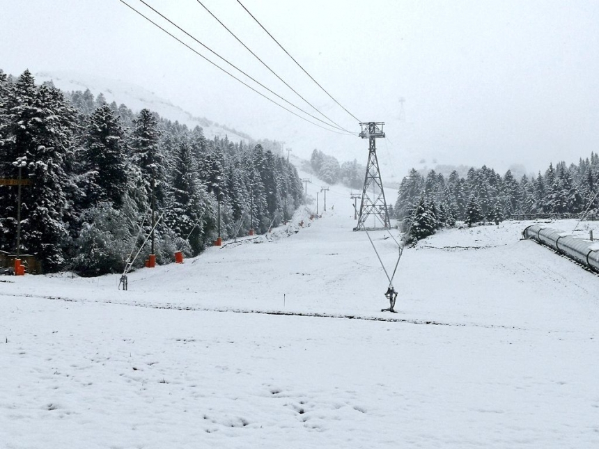 На юге Франции прошел сильный снегопад. ФОТО
