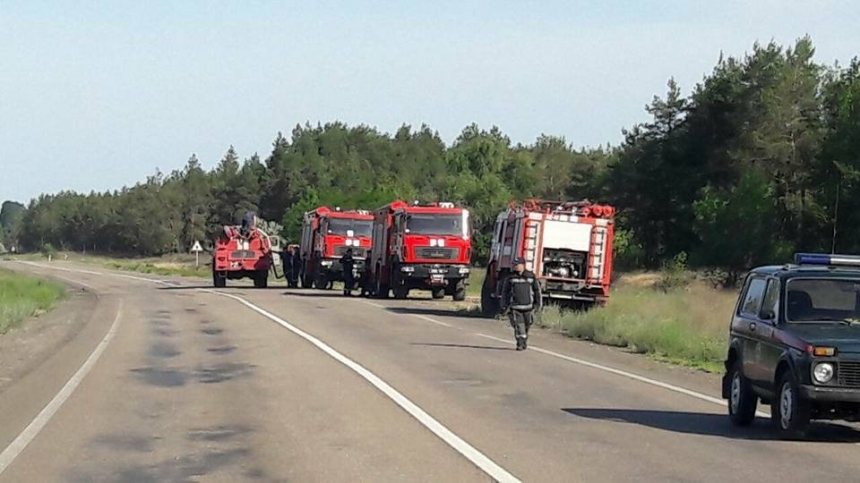 Пожар в Херсонской области: горит 50 га леса, к тушению привлечена авиация