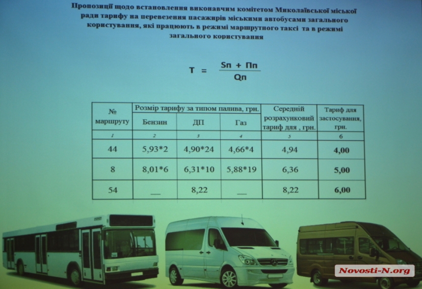 В Николаеве назвали новые тарифы на проезд в маршрутках