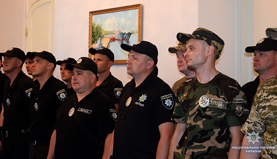 В Луганскую область отправился отряд николаевских полицейских