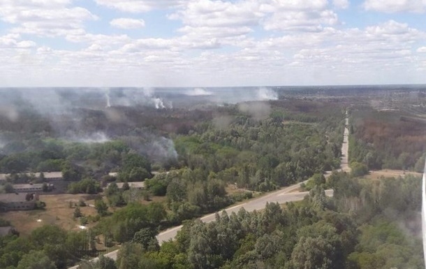 Под Чернобылем снова вспыхнул пожар