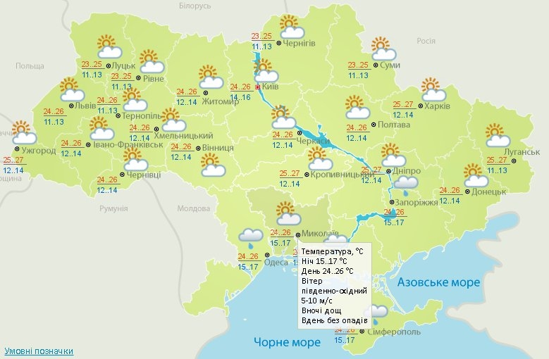 В Николаев придет бабье лето: завтра солнечно и до +26º