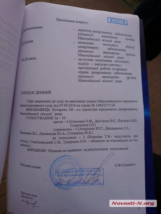 В Николаеве исполком не будет оспаривать победу «Місто для людей» - не хватило голосов 