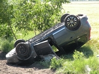 В Одесской области произошло ДТП из-за солнца. Водитель в больнице