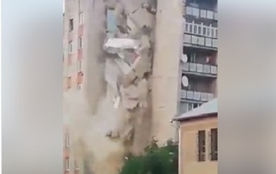 В Молдове обрушился девятиэтажный дом. ВИДЕО