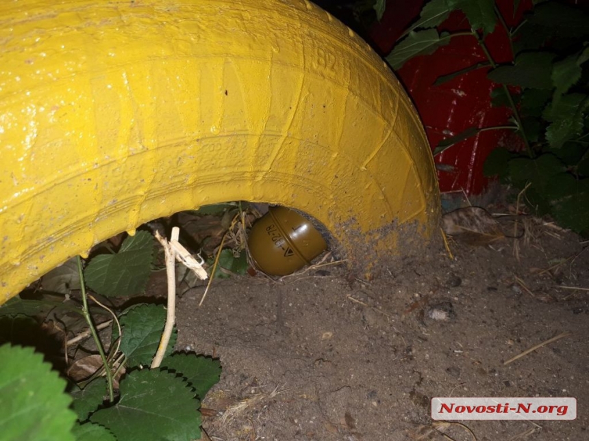 В Николаеве на детской площадке обнаружили боевую гранату