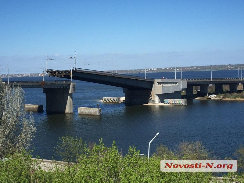 Разводку мостов в Николаеве перенесли на завтра