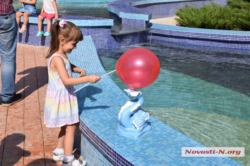 В детском городке «Сказка» в Николаеве открыли новый каскадный фонтан