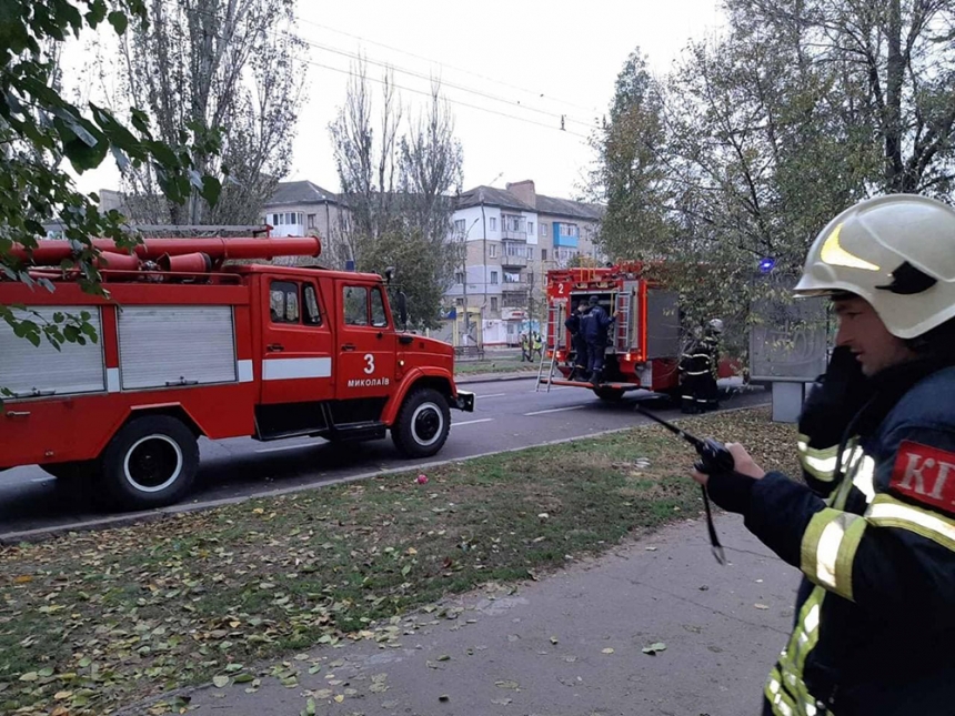 В Николаеве в МАФе задымилась труба