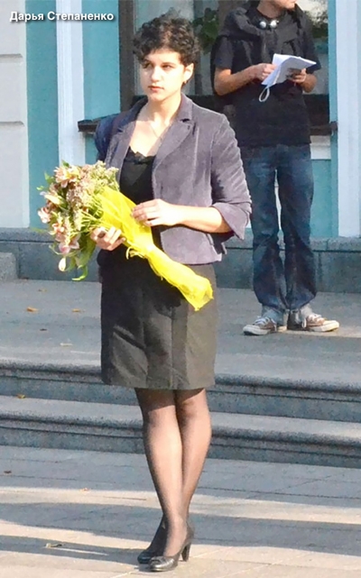 Студентка "могилянки" дала "по пиці" министру образования Табачнику . ФОТО, ВИДЕО