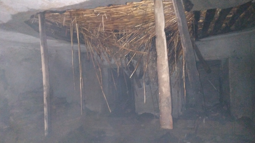 На Николаевщине из-за пожара летней кухни едва не сгорел дом