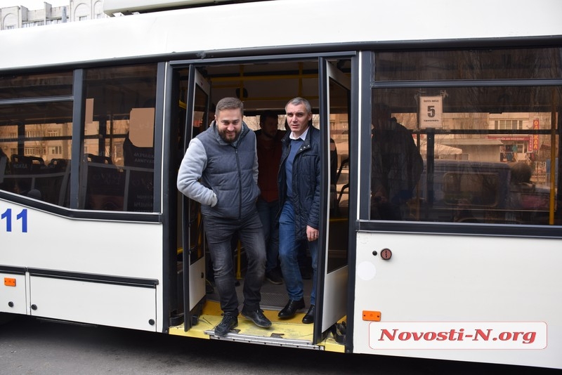 В Николаеве протестировали новую троллейбусную линию