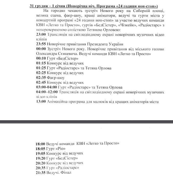 24 часа нон-стоп: что ждет николаевцев на главной площади в новогоднюю ночь