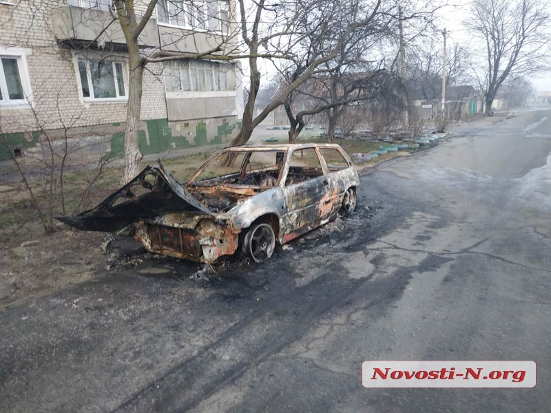 Ночью в Николаеве полностью сгорел автомобиль «Хонда»