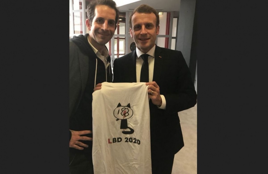 Макрон возмутил французскую полицию из-за футболки с котом