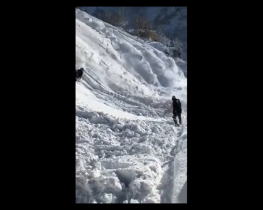 В Турции при сходе снежной лавины погибли дети. Видео