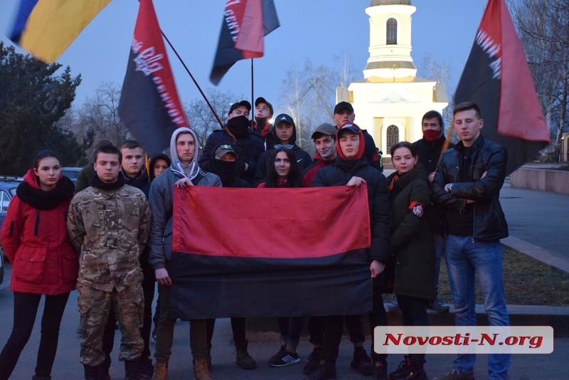 В Николаеве прошло шествие, посвященное годовщине «Майдана»