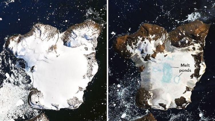 NASA показало ледяную шапку Антарктиды, которая стремительно тает. ФОТО