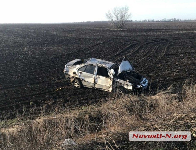 Под Николаевом «Чери» слетел с дороги: полиция выясняет обстоятельства ДТП