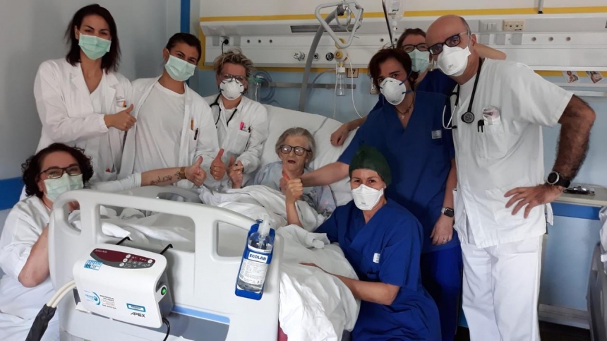В Италии от коронавируса вылечили 95-летнюю пенсионерку