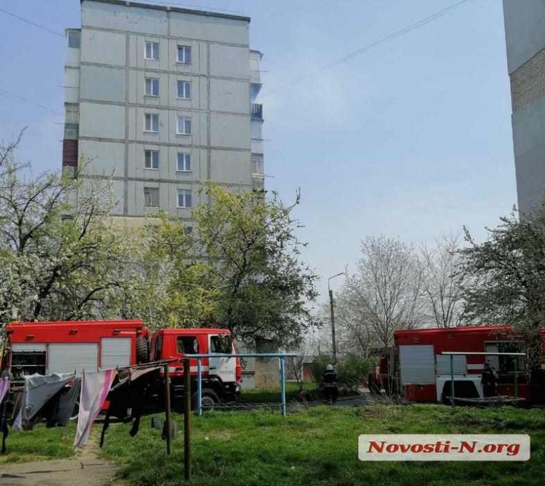 В Николаеве горела квартира в многоэтажке