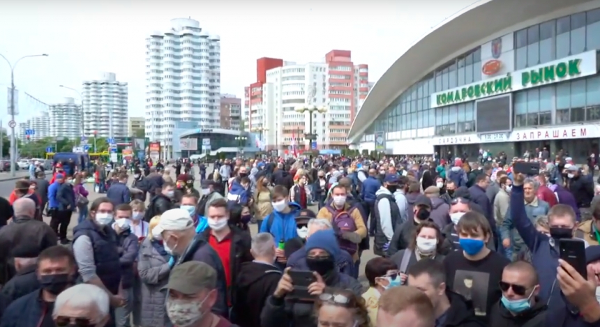 В Беларуси проходят пикеты за противников Лукашенко. Видео