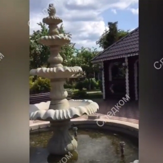 В сети появилось видео терема с фонтаном вора в законе Васи Бандита