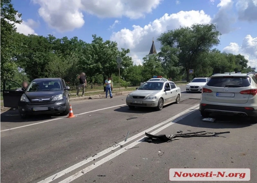 Все аварии вторника в Николаеве 