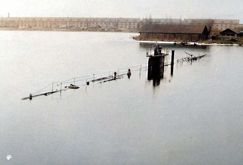 В сети появилось фото испытания построенной в 1917 году в Николаеве подводной лодки
