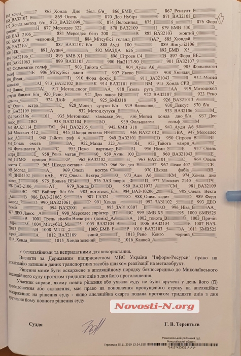 Афера с продажей машин со штрафплощадки в Николаеве: транспорт продавали, как металлолом