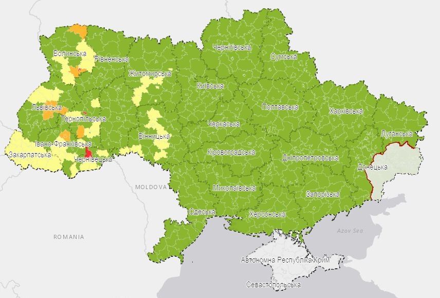 Николаевская область под угрозой попасть в желтую зону по коронавирусу