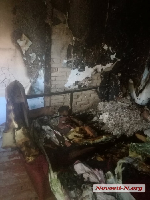 В Николаеве ночью горел подвал, где живет с семью детьми мать-одиночка