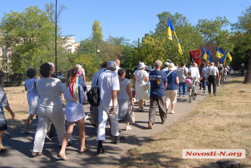 День независимости: в Николаеве националисты провели шествие