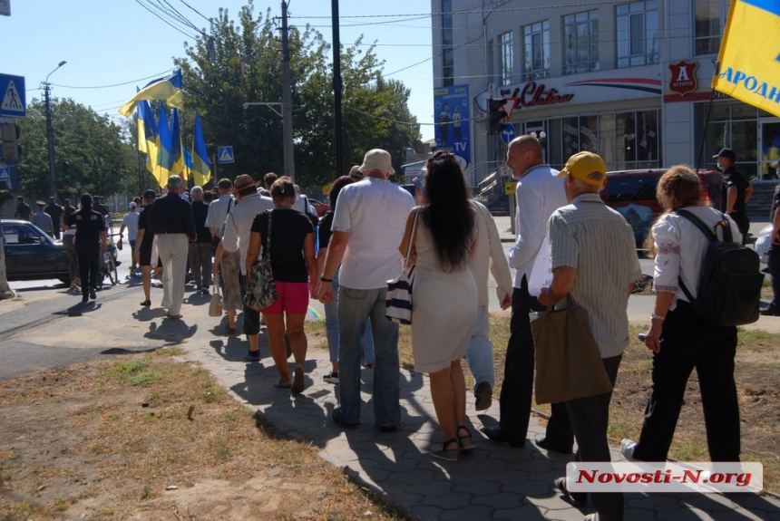 День независимости: в Николаеве националисты провели шествие