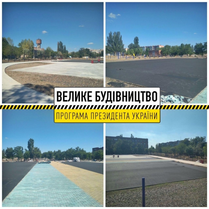 Большая стройка на Николаевщине: как реконструируют спортивный комплекс в пгт Ольшанское