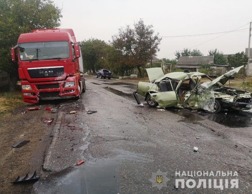 В Вознесенске горел автомобиль