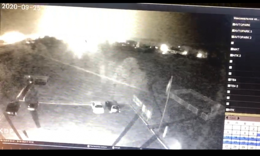 Опубликовано видео с моментом падения самолета в Харьковской области