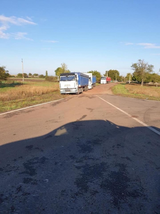 В Николаевской области водители устроили бунт и не захотели проходить взвешивание