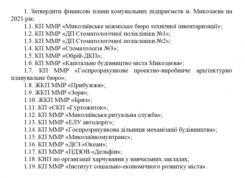 Исполком утвердил инвестпрограмму «Николаевводоканала» и финансовые планы коммунальных предприятий