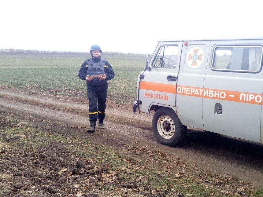 В Николаевской области пиротехники уничтожили 9 артснарядов