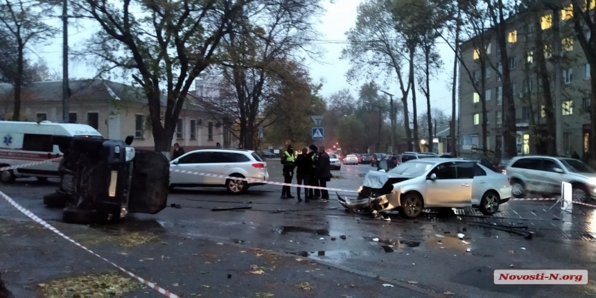 Водитель «Фольксвагена», опрокинувший «Тойоту» в Николаеве, был под наркотиками