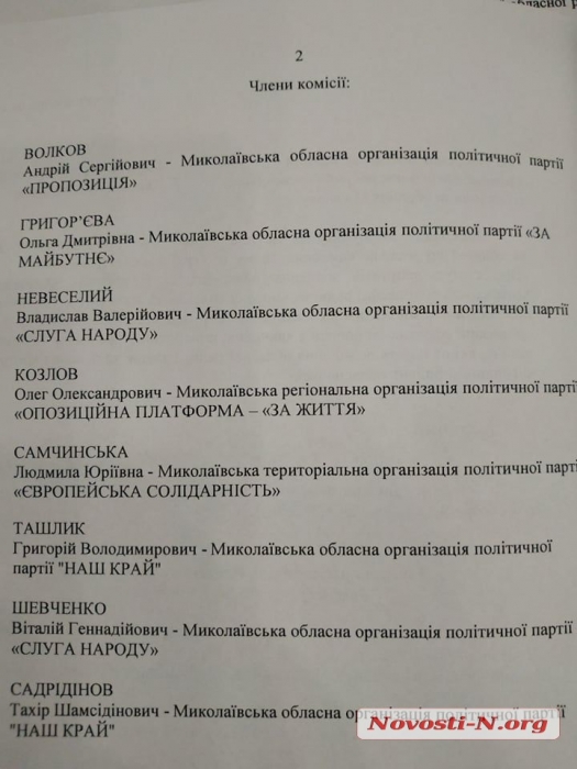 «Это узурпация власти»: в Николаевском облсовете депутатов распределили по комиссиям, не спрашивая