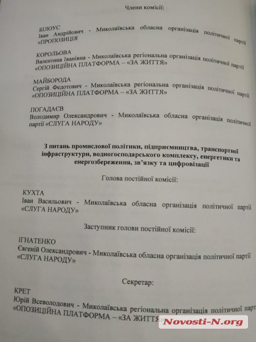 «Это узурпация власти»: в Николаевском облсовете депутатов распределили по комиссиям, не спрашивая