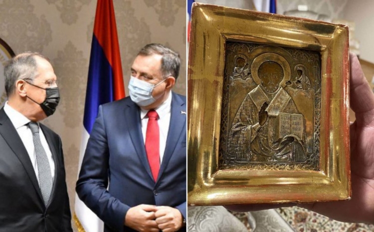 Посольство Украины не доказало своих прав на подаренную Лаврову икону