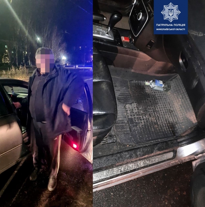 В Николаеве пьяный водитель без прав попал в ДТП